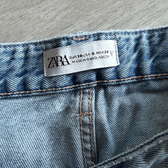 Zara Light Blue Denim Pants - Picture 3 of 3